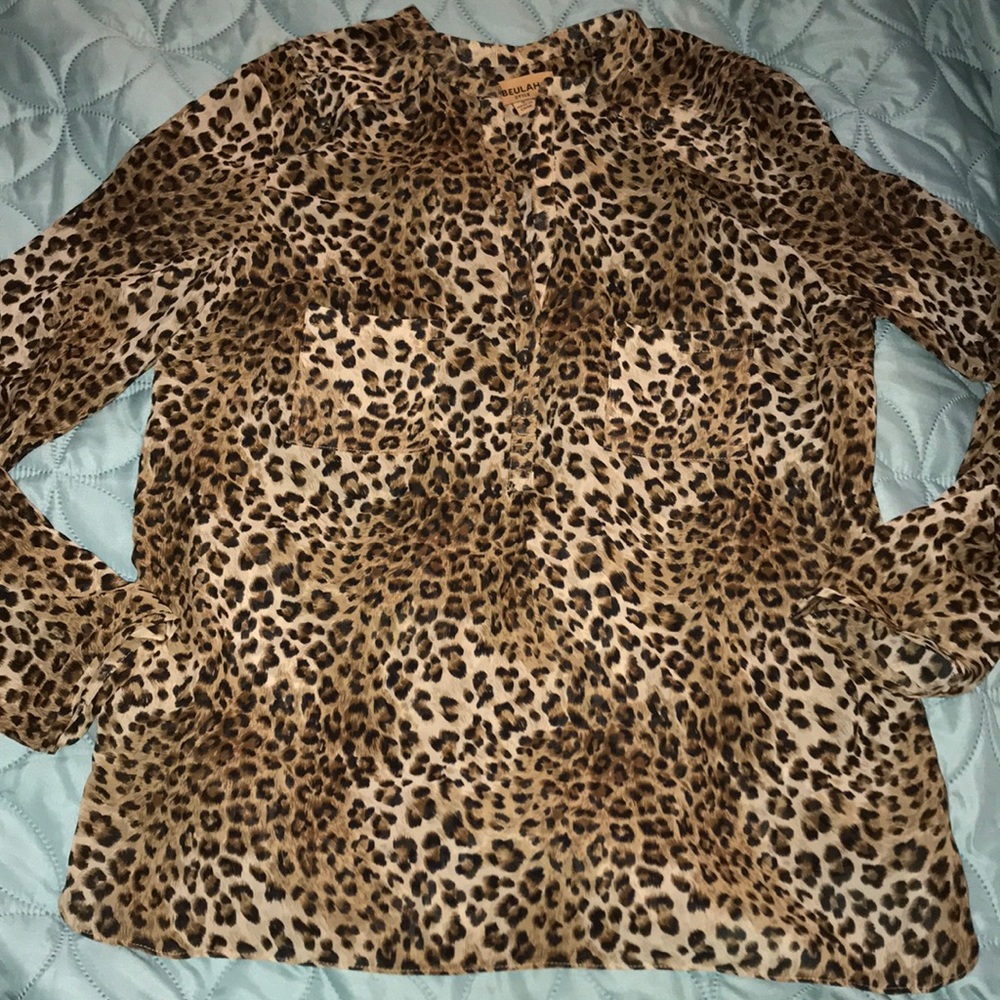 Beulah leopard top